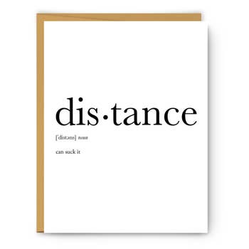 DISTANCE DEFINITION CARD