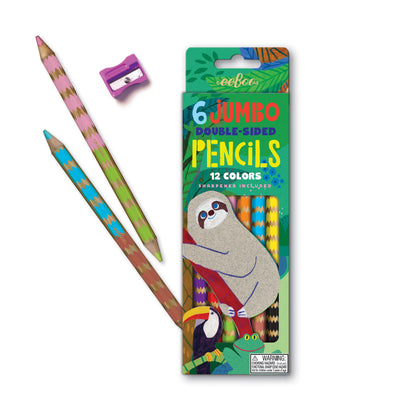 SLOTHS DOUBLE-SIDED JUMBO PENCILS