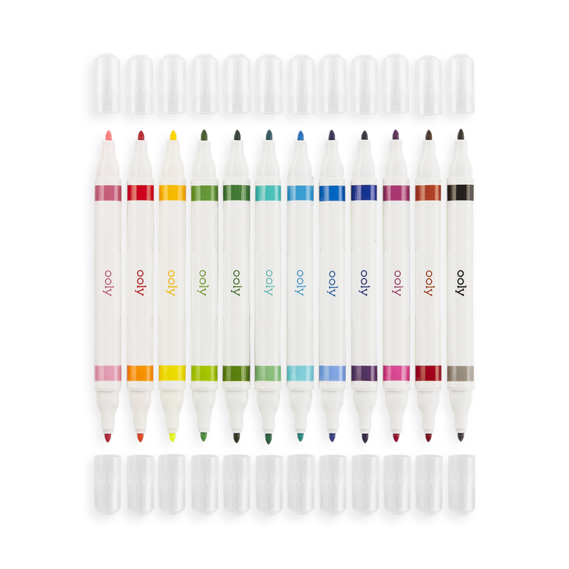 DRAWING DUET DOUBLE ENDED MARKERS