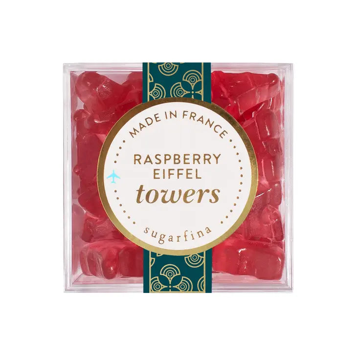 RASPBERRY EIFFEL TOWERS - SMALL CUBE