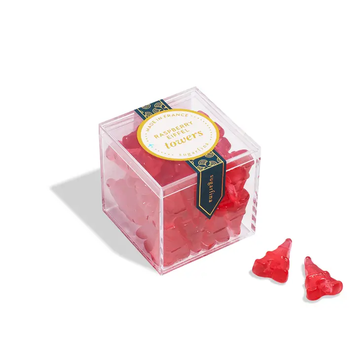 RASPBERRY EIFFEL TOWERS - SMALL CUBE