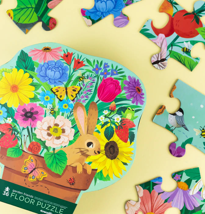 36 PIECE FLOOR PUZZLE - GARDEN FRIENDS