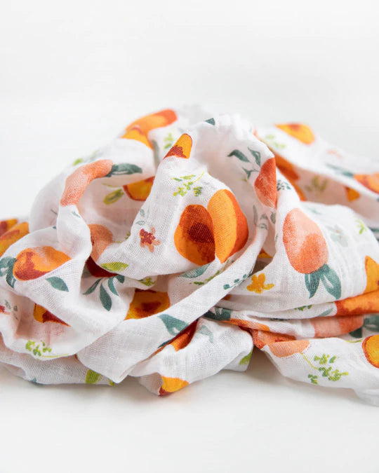 Cotton Muslin Swaddle Blanket - Georgia Peach