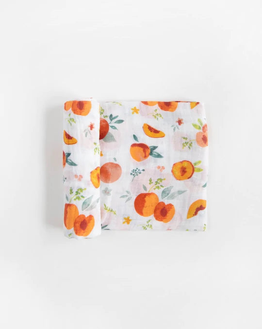Cotton Muslin Swaddle Blanket - Georgia Peach