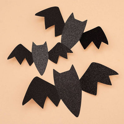 GLITTER WALL BAT STICKERS