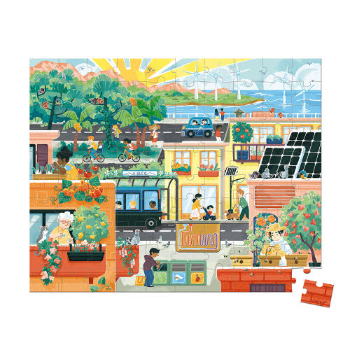 GREEN CITY PUZZLE - 100 PCS
