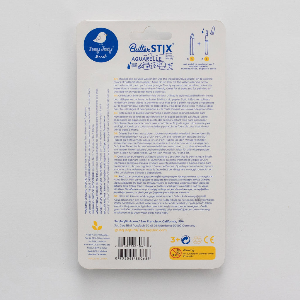 GRAB N GO - AQUA BRUSH PEN AND BUTTERSTIX® AQUARELLE 4PK