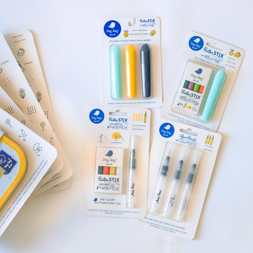 GRAB N GO - AQUA BRUSH PEN AND BUTTERSTIX® AQUARELLE 4PK