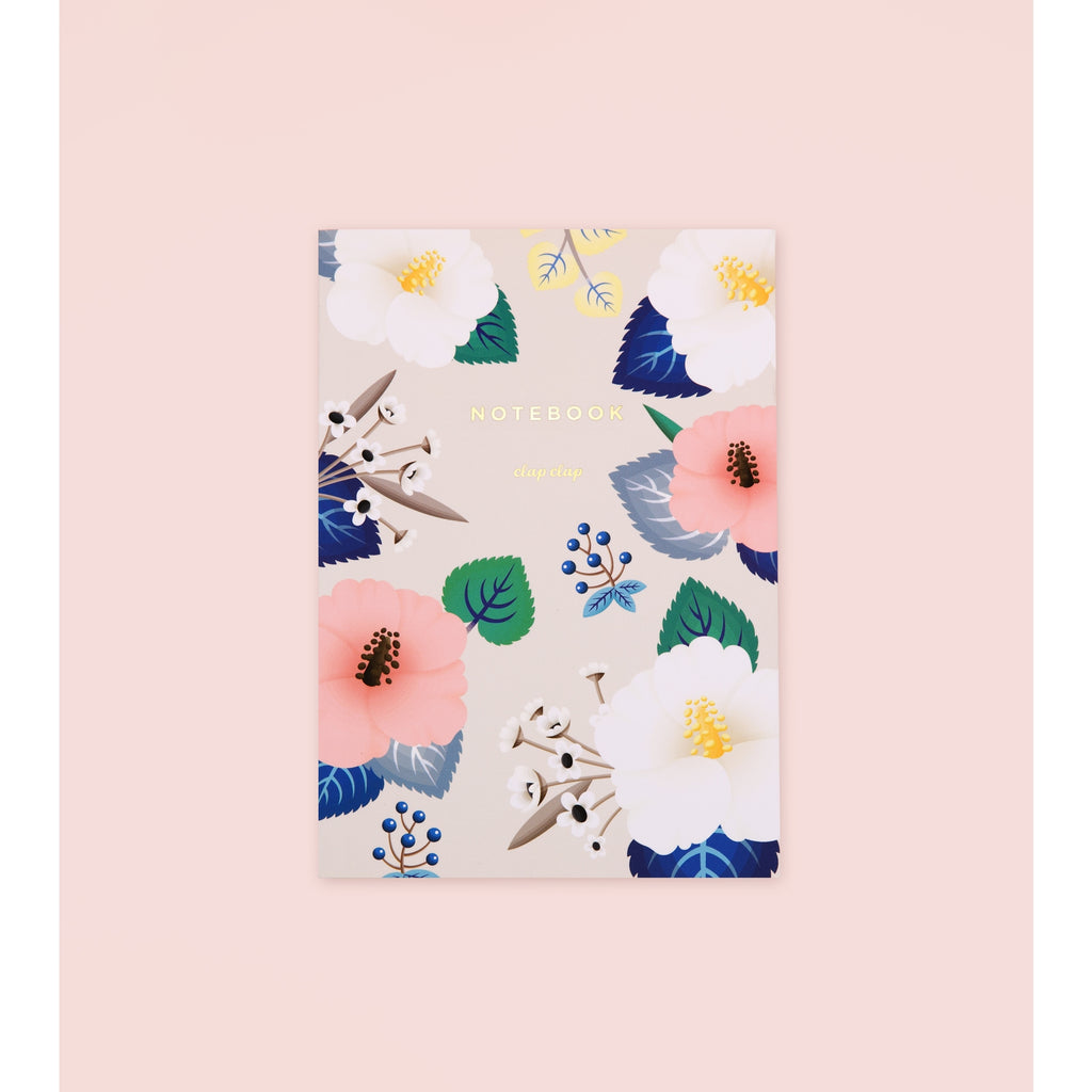 HIBISCUS NOTEBOOK - IVORY