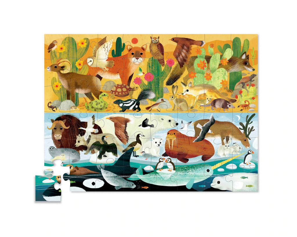 48 PIECE OPPOSITES PUZZLES - HOT + COLD