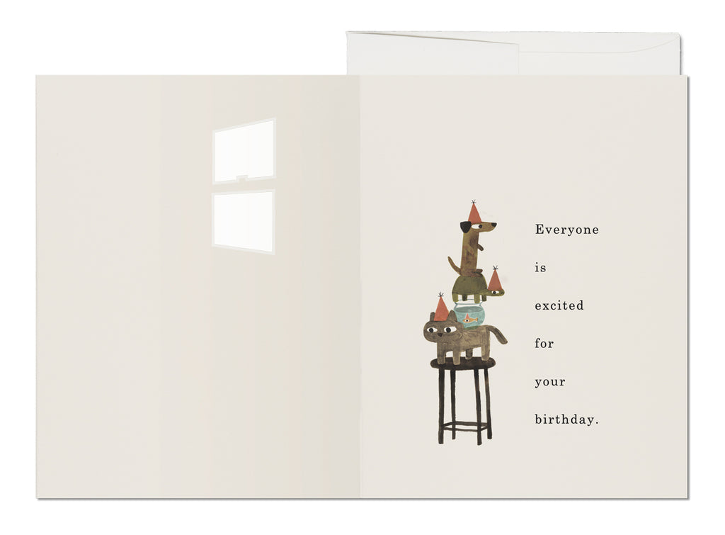 EVERYONE IS EXCITED CARD