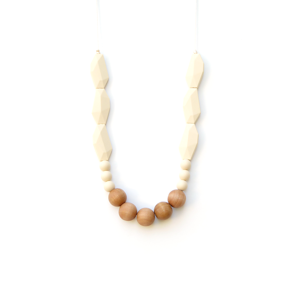 JOAN WOOD + SILICONE TEETHING NECKLACE