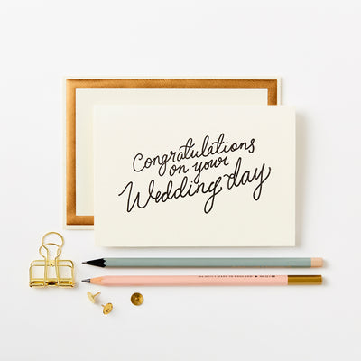 CONGRATS WEDDING DAY CARD