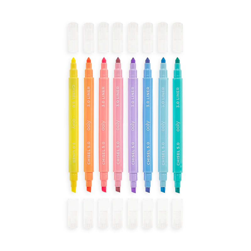 PASTEL LINER DOUBLE ENDED MARKERS