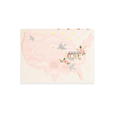 LOVE & HUGS USA STAMP CARD