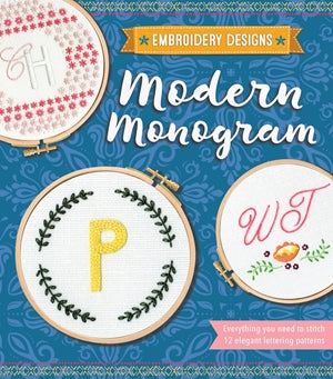 EMBROIDERY DESIGNS MODERN MONOGRAM