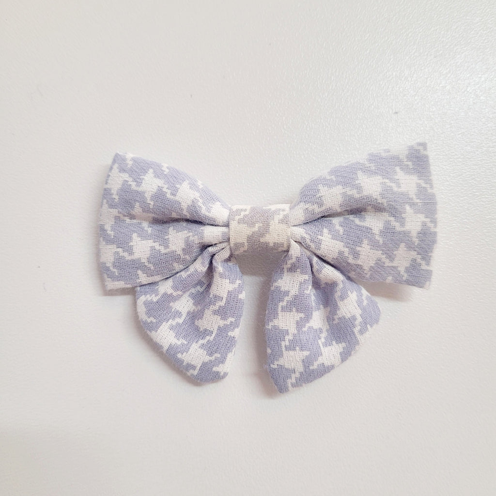 HOUNDSTOOTH BOW CLIP