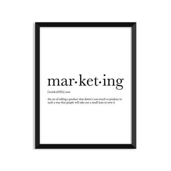 MARKETING ART PRINT