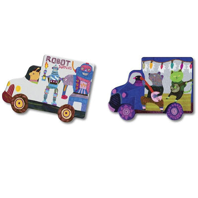 TRUCKS AND A BUS MATCHING GAME