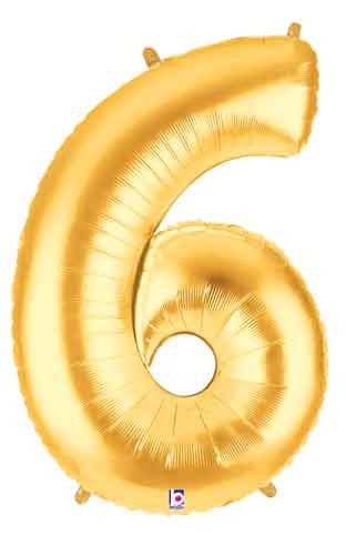 '6' GOLD FOIL BALLOON