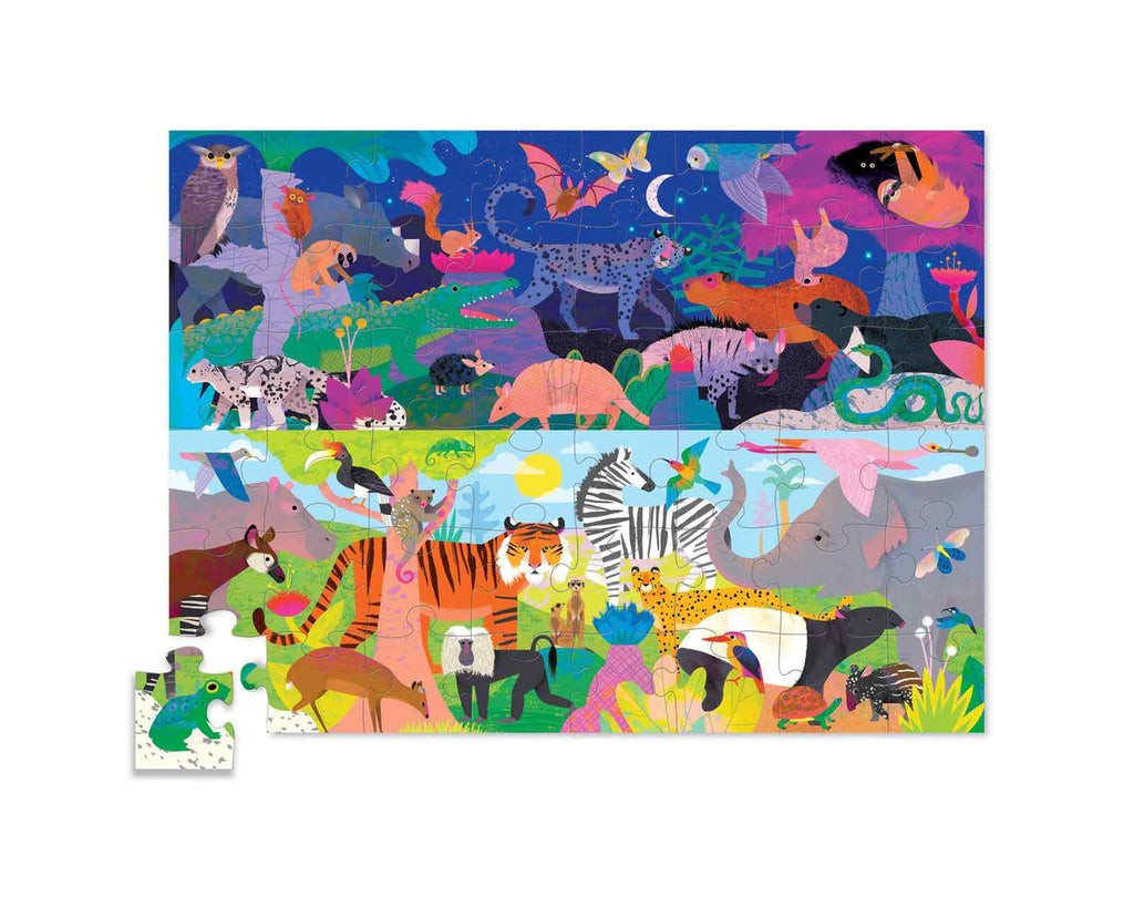 48 PIECE OPPOSITES PUZZZLE - NIGHT + DAY