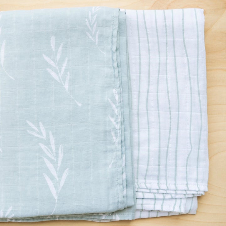 Cotton Muslin 2-Pack Swaddles