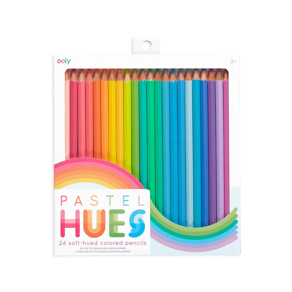 PASTEL HUES COLORED PENCILS - SET OF 24