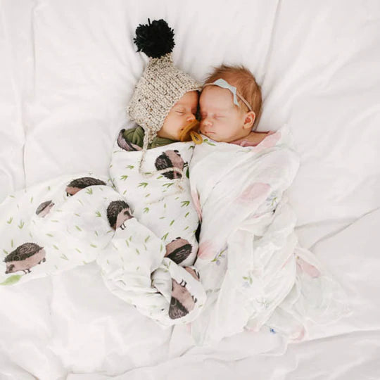 Deluxe Muslin Swaddle Blanket - Pink Peony