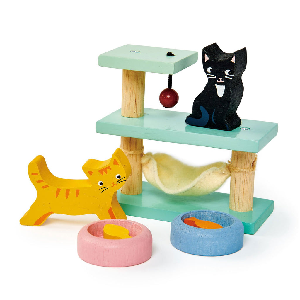 PET CATS WOODEN TOY SET