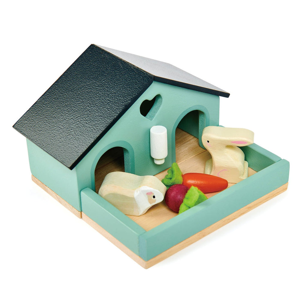 PET RABBIT WOODEN TOY SET