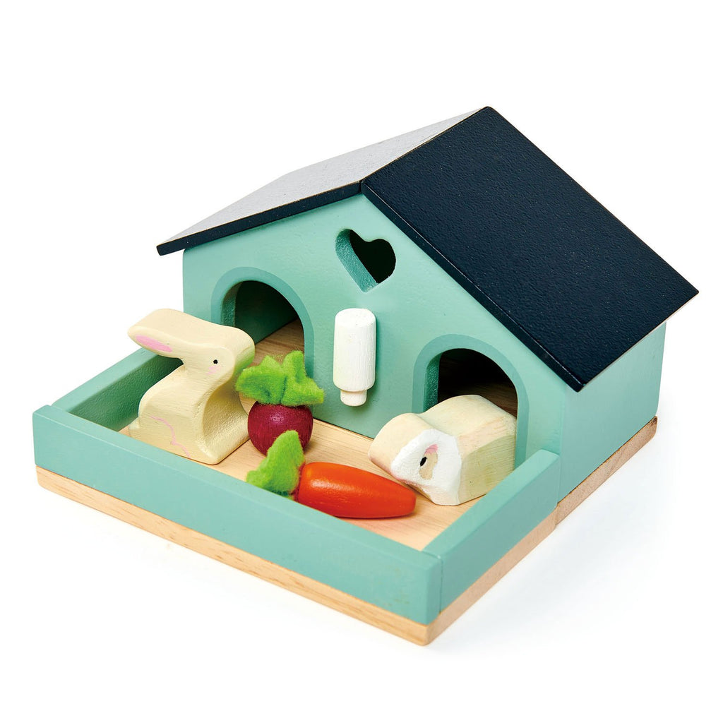 PET RABBIT WOODEN TOY SET