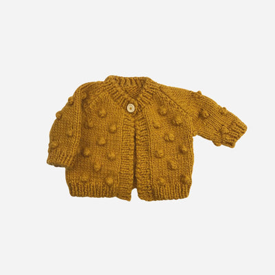 POPCORN CARDIGAN - MUSTARD