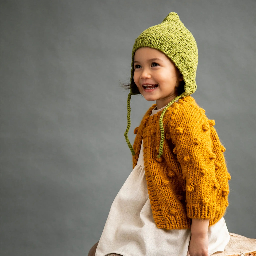 POPCORN CARDIGAN - MUSTARD