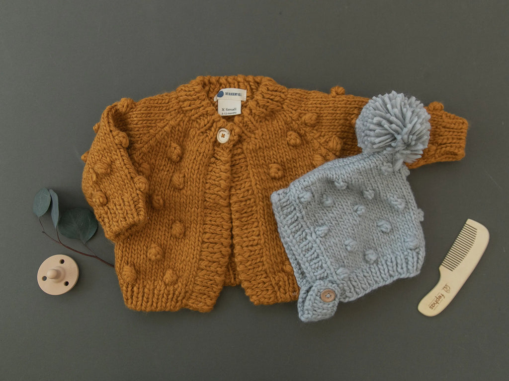 POPCORN CARDIGAN - MUSTARD