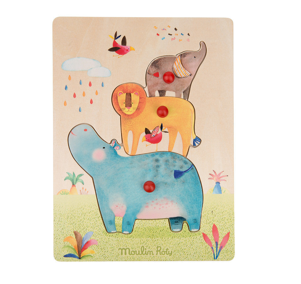 LES PAPOUM ANIMAL PUZZLE