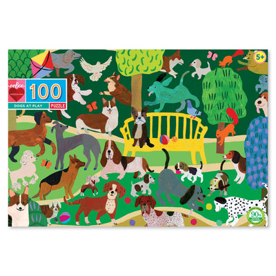 DOGS AT PLAY 100 PIECE PUZZLE