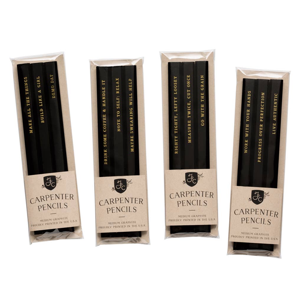 BUILD LIKE A GIRL CARPENTER PENCIL SET