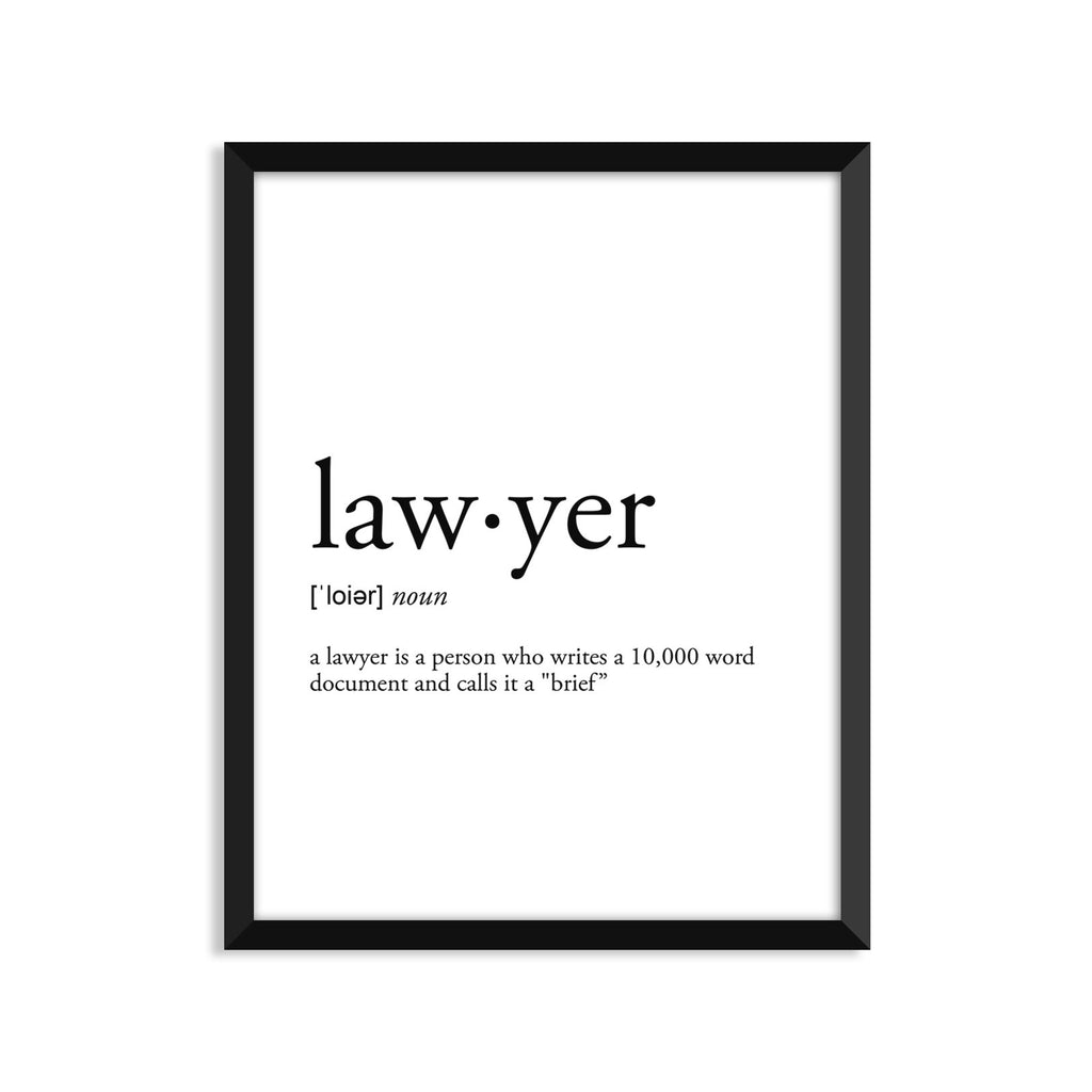 LAWYER ART PRINT