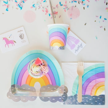 OVER THE RAINBOW DINNER PLATES