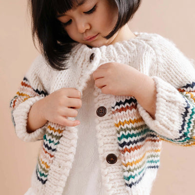 RAINBOW STRIPE CARDIGAN