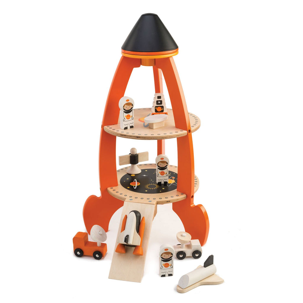 COSMIC ROCKET WOODEN TOY SET