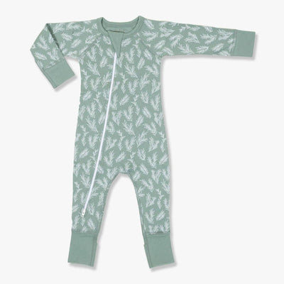 REVERSE ROSEMARY ZIP ROMPER