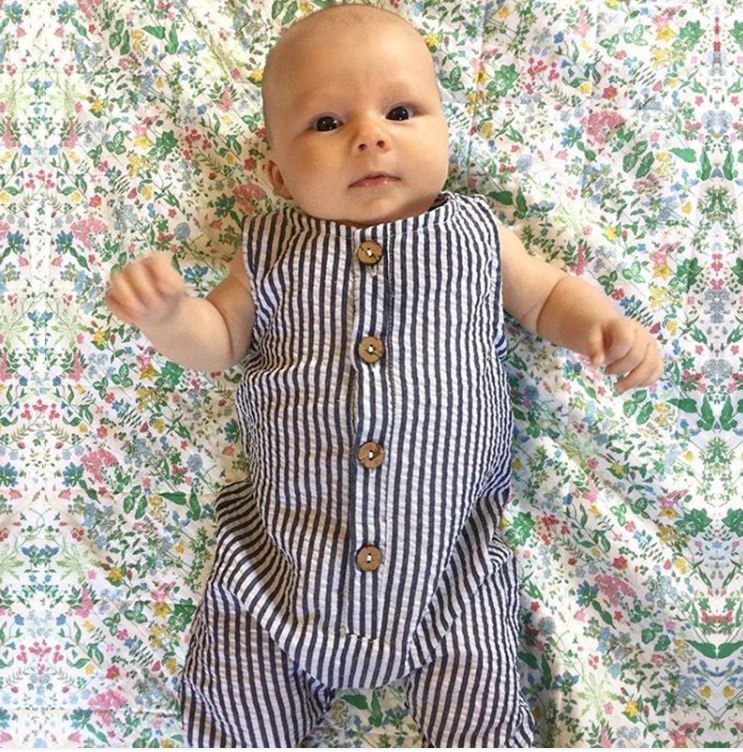 SYD SEERSUCKER ROMPER