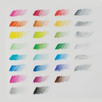SKETCH AND COLOR - 24 COLORED PENCILS