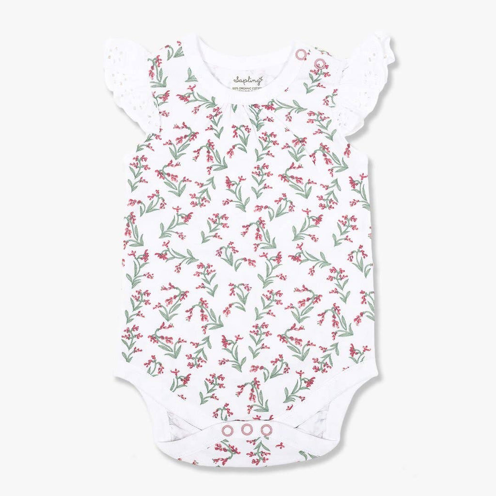 SAGE FLOWER LACE BODYSUIT