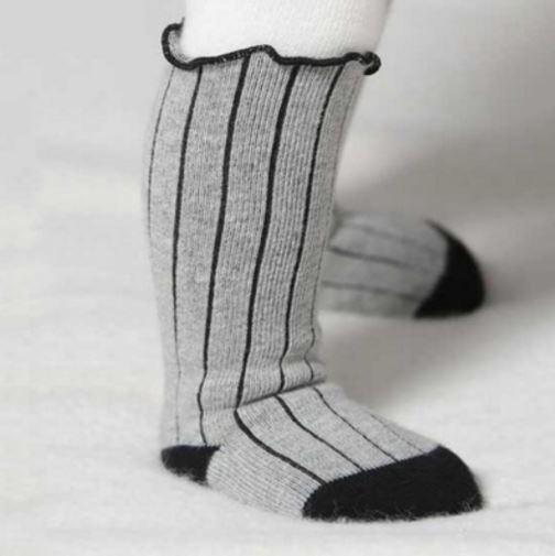 PINSTRIPE KNEE HIGH SOCKS