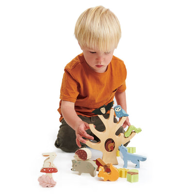 STACKING FOREST WOODEN TOY SET