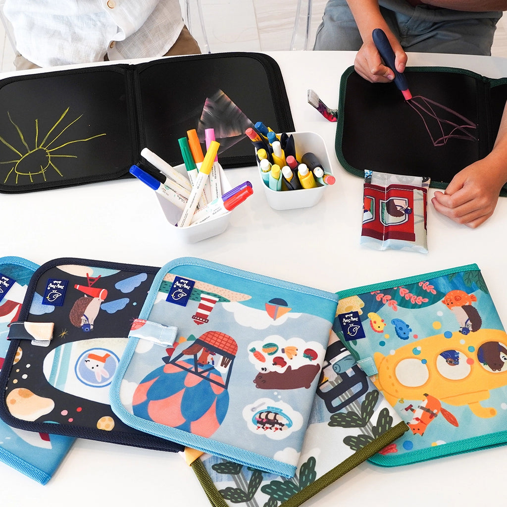 JAQ JAQ & FRIENDS - DOODLE IT & GO ERASABLE BOOK