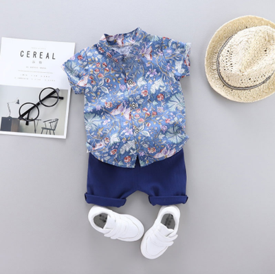 DAVID BUTTON DOWN & SHIRT SET