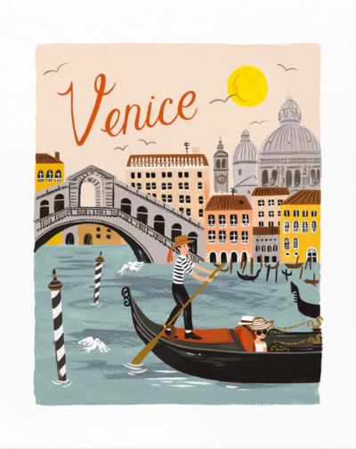 VENICE WORLD TRAVELER ART PRINT